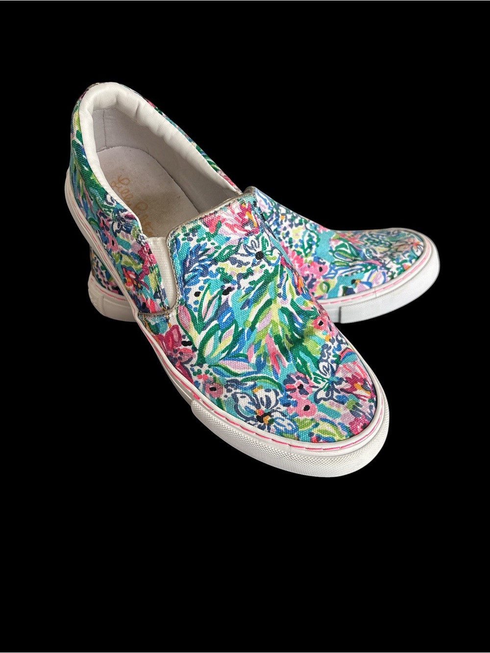 Lilly Pulitzer Julie Sneakers in Amalfi Blue Alligator Isle